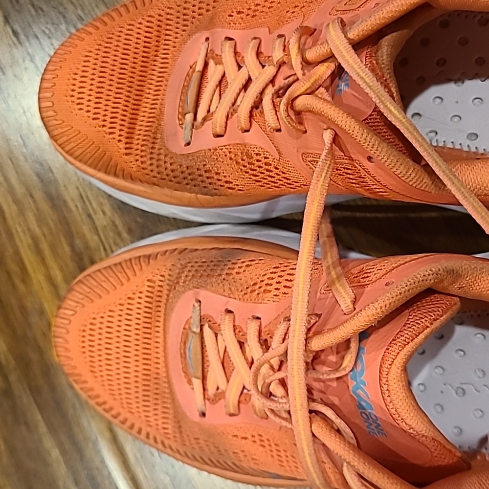 Hoka One One Bondi 7 Womens 9.5 Coral 1110519-CCSD Running Shoes - Picture 8 of 9